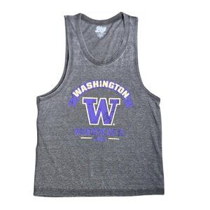 NWOT | Blue 84 Washington Huskies Collegiate Graphic Tank Top | Charcoal | Large